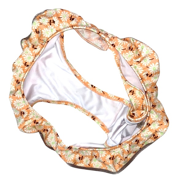 VICTORIA’S SECRET Peach Floral Bikini Size 36D Size Medium - Picture 4 of 6